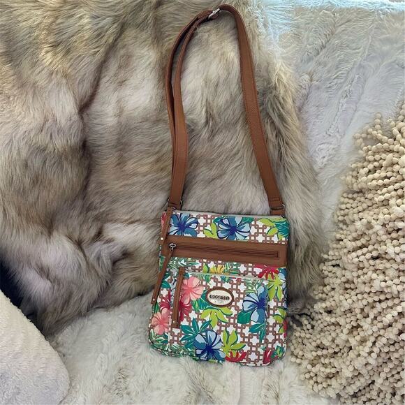 Rosetti Women's Floral Crossbody Bag Multicolor Casual Adjustable Strap - Picture 3 of 9